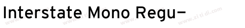 Interstate Mono Regu字体转换